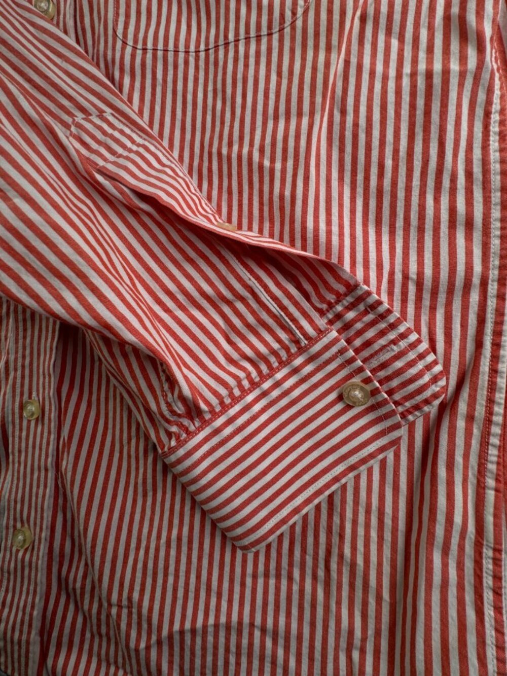 Vineyard Vines Murray Shirt Men Small Orange Striped Long Sleeve Button Preppy - Picture 9 of 12
